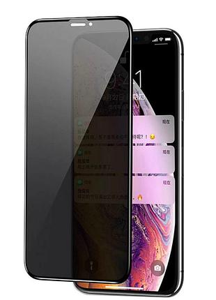Захисне скло антишпіон для iphone x/xs