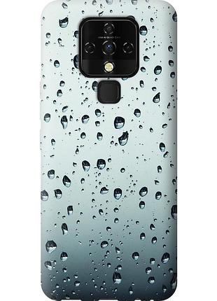 Чехол силиконовый на телефон tecno camon 16 se ce7j стекло в каплях "848u-2398-58250"