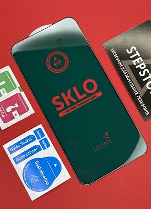 Защитное стекло 3d 5d для samsung s25 fe со скругленными краями противоударное черной рамкой sklo