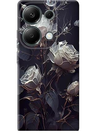 Чохол силіконовий на телефон xiaomi redmi note 14s 4g троянди 2 "5550u-4028-58250"