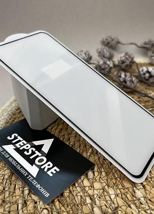 Защитное стекло 3d 5d для oppo reno 13f со скругленными краями противоударное с черной рамкой