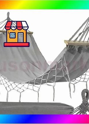 Bs гамак без планки best mix 100x200см (польша), гамак походный, садовый гамак, гамак легкий туристиче bas77/n