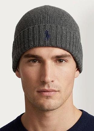 Шерстяная шапка polo ralph lauren