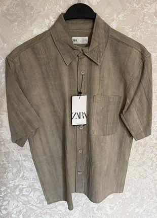Лляна сорочка zara