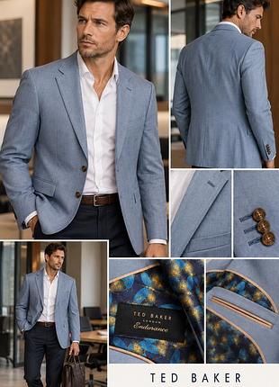 Чоловічий вовняний піджак ted baker 42r, 100% вовна, l/52