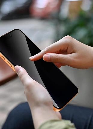 Захисне скло антишпигун айфон 17 про i защитное стекло антишпион для iphone 17 pro