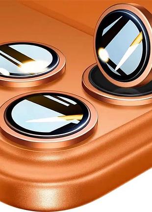 Захисне скло на камеру для iphone 17 pro /17 pro max orange