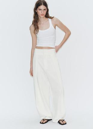 Брюки женские светлые balloon zara new