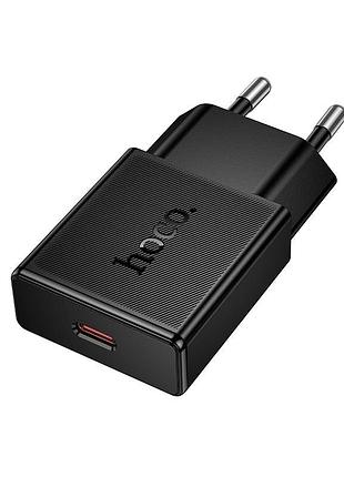 Сетевое зарядное устройство hocon72 ultra‑thin 20вт, usb‑c, черный