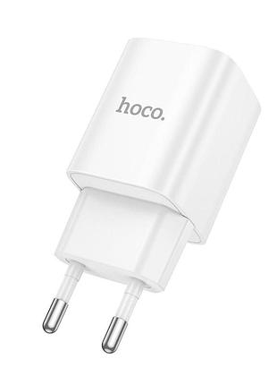 Зарядний адаптер hoco c148a white 30w, сумісність pd, qc3.0, pps