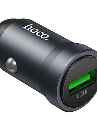 Зарядный адаптер hoco z62 energy 18 вт, usb-a, поддержка pd/qc, цвет металлик-серый
