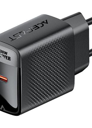Зарядное устройство для acefast a102 pd 30w gan usb type c быстрая зарядка pd qc pps черный (a102)