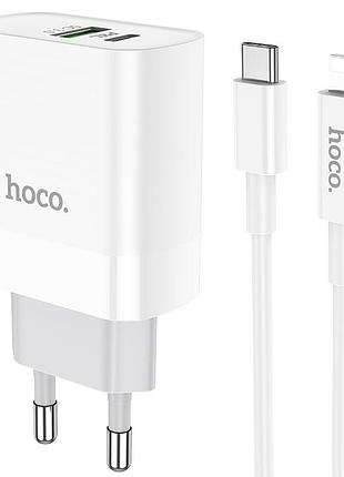 Зарядний пристрій hoco c80a pd 20w white
