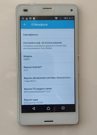 Sony xperia z3 compact d5803 исправный 5