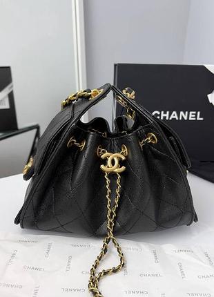 Жіноча сумка преміум  22  hobo bag black gold