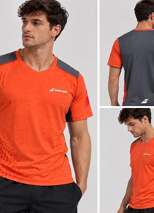 Футболка babolat оригінал | чоловіча | розмір xl-xxl | помаранчева