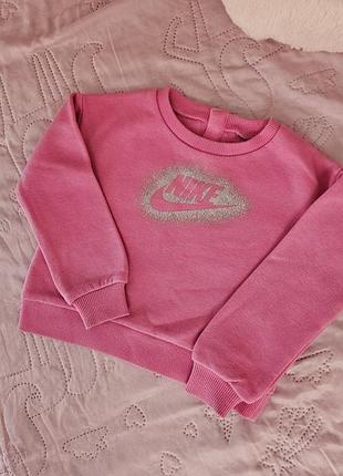 Кофта для дівчинки nike рожева 18-24 місяці