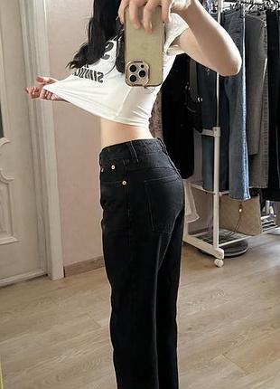 Чорні джинси mom mango р.36 2