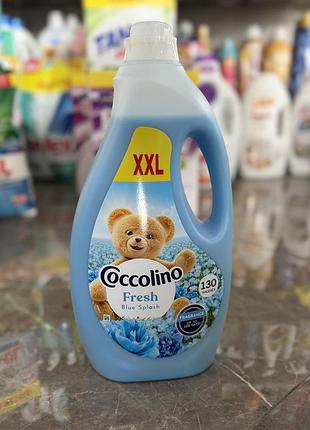 Концентрований кондиціонер-ополіскувач для білизни coccolino fresh blue splash у великому максі-форматі xxl.