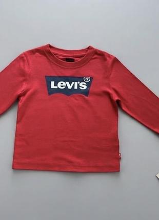 Новий реглан лонгслів levis 1-2 роки