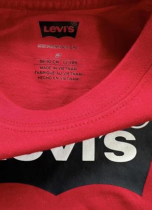 Новий реглан лонгслів levis 1-2 роки 2