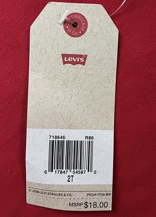 Новий реглан лонгслів levis 1-2 роки 3