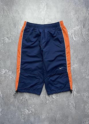 Vintage винтажные бриджи nike найк big swoosh logo size m размер м