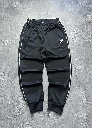 Vintage винтажные спортивные штаны nike найк big swoosh logo lampas на лампасах size s размер с