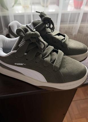Кросівки жіночі puma хакі 3
