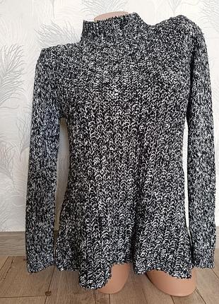 Свитер под горло h&m крупной вязки