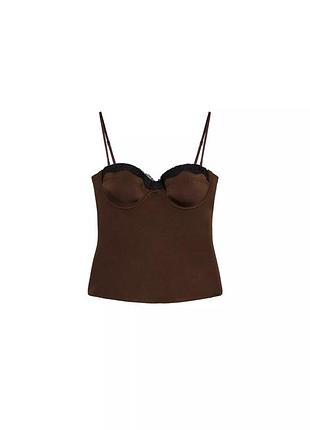 Топ майка мереживо корсет оригінал zara