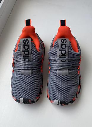 10к 17.5см устілка кросівки adidas сірі помаранчеві легкі27 розмір