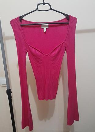 Свитер рубчик xs-s h&m
