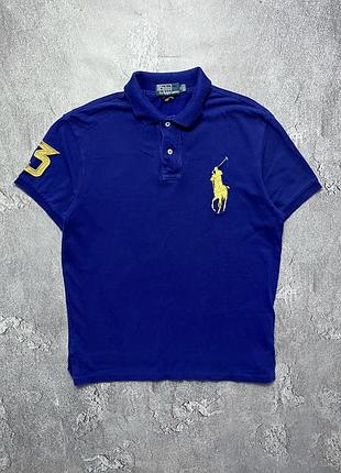 90x vintage винтажная футболка поло polo ralph lauren #3 поло ральф лаурен big pony size m размер м