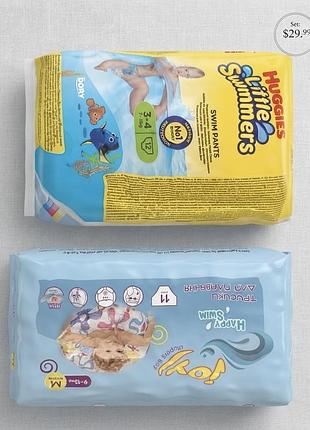 Підгузки-трусики huggies little swimmers для плавання