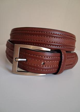 Ремінь чоловічий havers коричневий розмір l pu/bonded leather