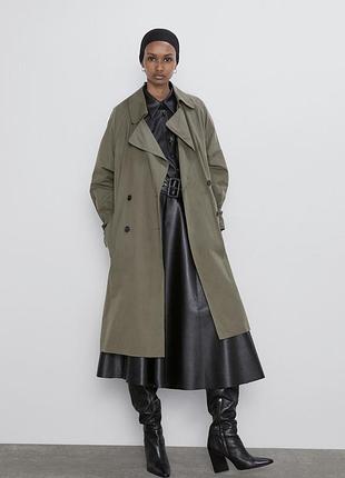 Оливковий тренч/оливковий тренч зара/тренч зара/тренч zara