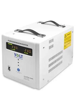 Инвертор - зарядка 12-220 для аккумулятора volt polska 2000 вт sinuspro