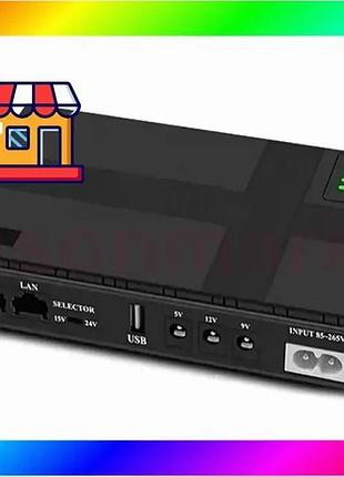 Bs бесперебойник (ups) для best mix wi-fi роутера dc1018p 10400mah 18w поддерживает 5-9-12v до 10 часо bas77/n