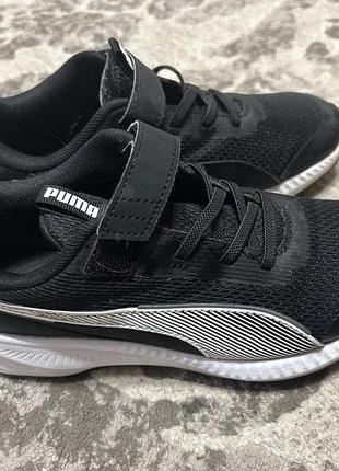 Кросівки для хлопчика puma чорні на липучці