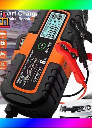 Bs зарядное устройство zenwire best mix jmd-6s, 6/12 в, 6 а, lcd, восстановление акб bas77/n
