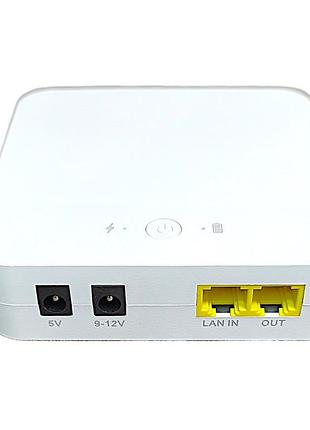 Міні дбж для роутера dc ups 7800 ма·г,5v/9v/12v, poe 24v 0.6a, li-ion 18650, захисти ovp/ocp/scp