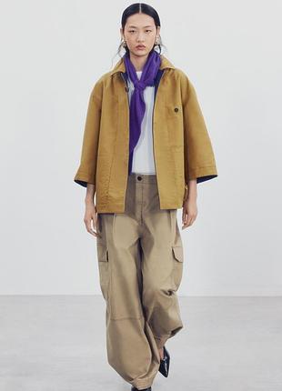 Тренч женский короткий двусторонний zara new