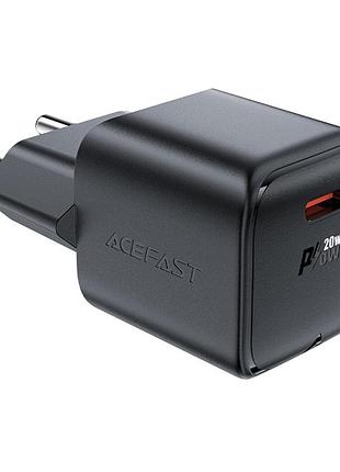Сетевое зарядное устройство для адаптера acefast a73 mini pd20w gan usb-c charger black