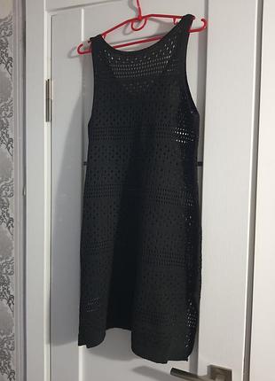 Платье вязаное накидка желетка 2