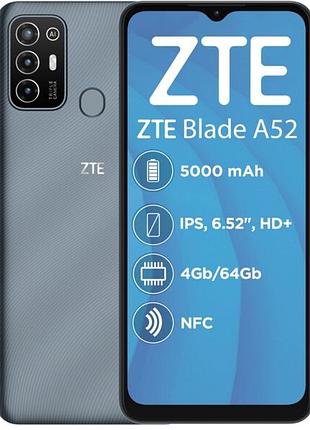 Защитная гидрогелевая пленка для zte blade a52 матовая