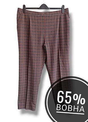 Женские брюки из смесовой шерсти country collection.