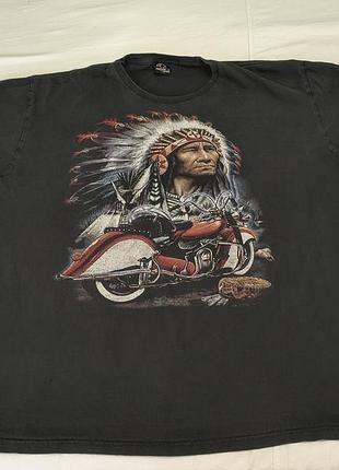 Vintage 2007 - cotton  hero buff indian motorcycle -велика  футболка -індіанський  байкерський мотоцикл - xxl