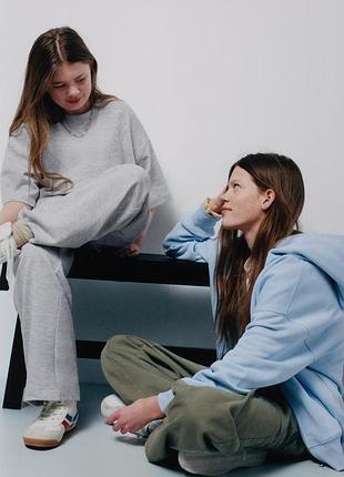 Набор. широкие брюки и однотонная футболка из интерлока zara 4815