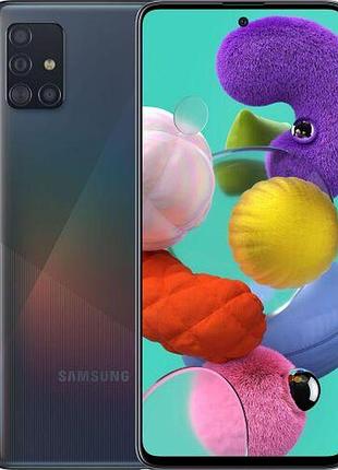 Защитная гидрогелевая пленка для samsung galaxy a51 (sm-a515fzkusek) глянцевая, на заднюю крышку